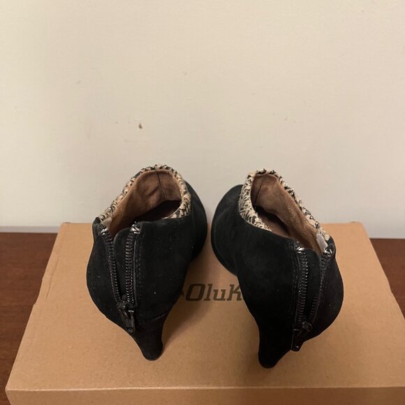 Seychelles Black Suede Booties Size 7.5 - Picture 4 of 5
